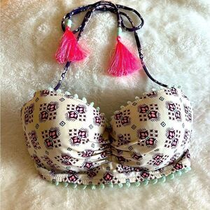 Victoria Secrets Boho Colorful Women's Bikini Top